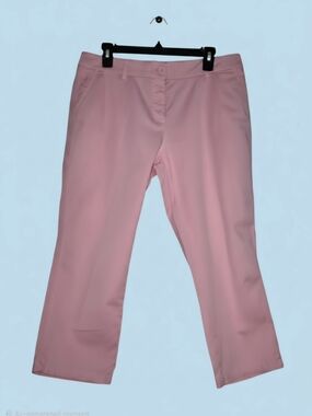 crown & ivy Pink Straight-Leg Capris